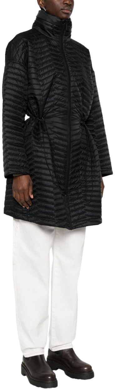 Emporio Armani Coats Black Zwart