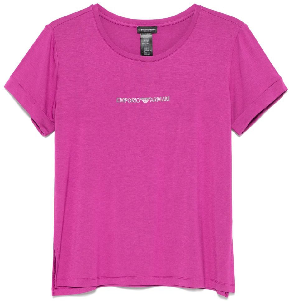 Emporio Armani T-Shirts And Polos Purple Paars