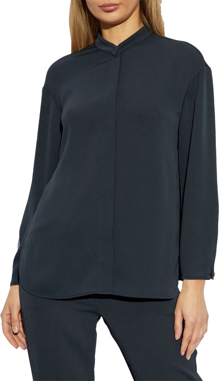 Emporio Armani Shirts Blue Blauw