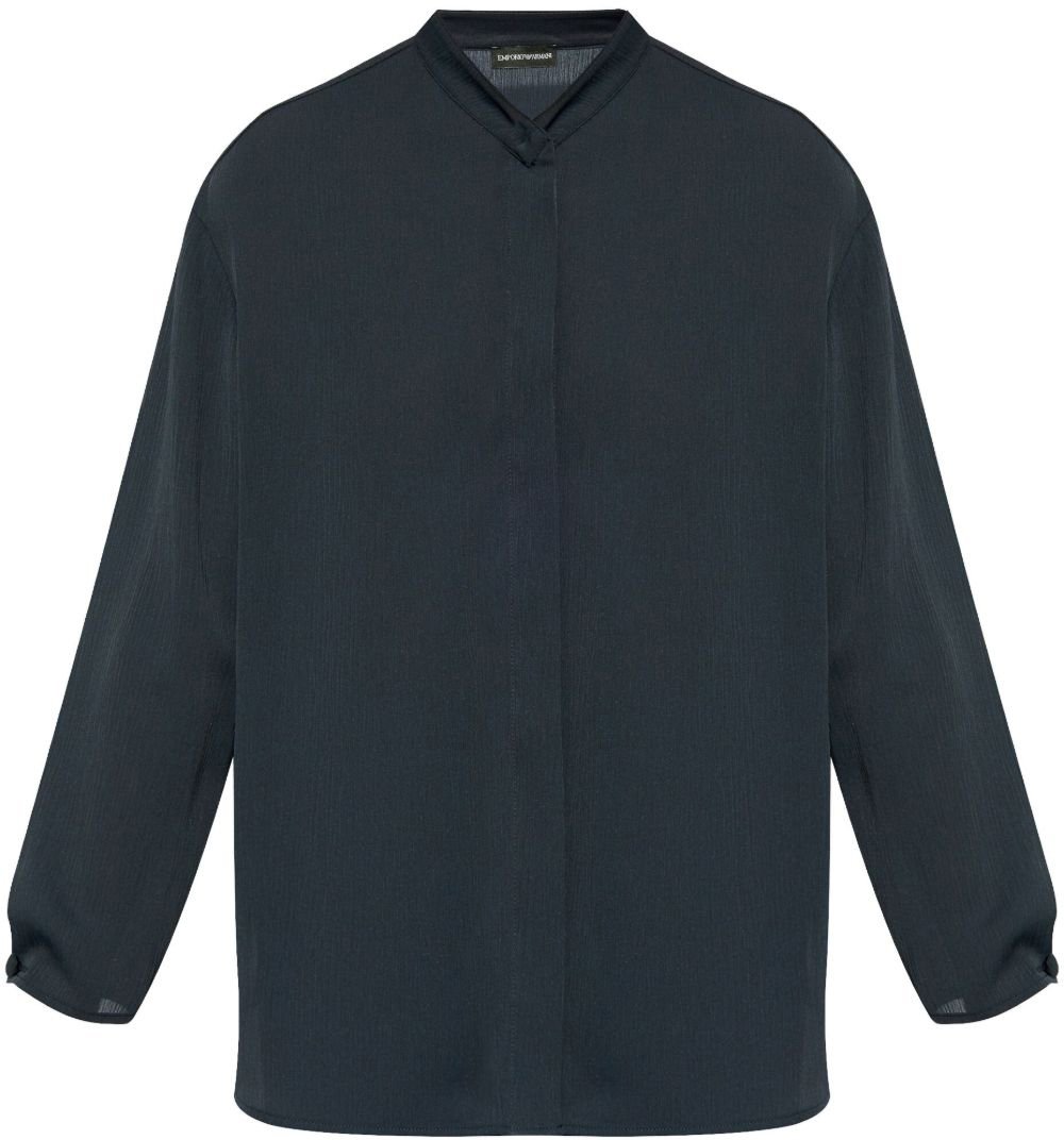 Emporio Armani Shirts Blue Blauw