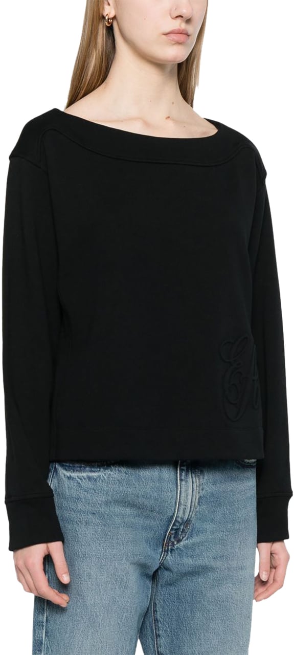 Emporio Armani Sweaters Black Zwart