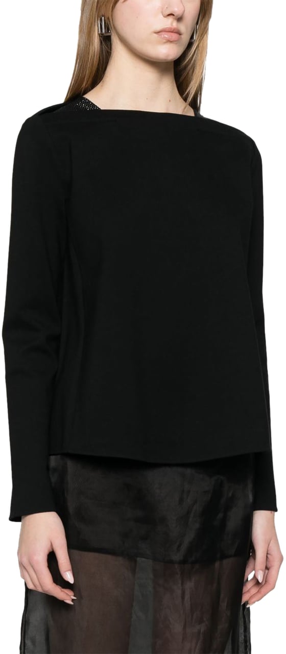Emporio Armani Sweaters Black Zwart