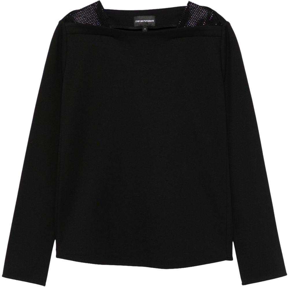 Emporio Armani Sweaters Black Zwart