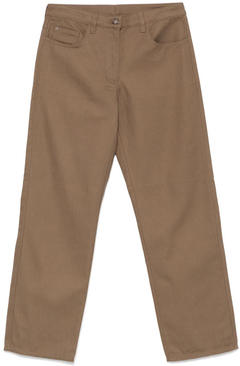 Emporio Armani Trousers Brown Bruin