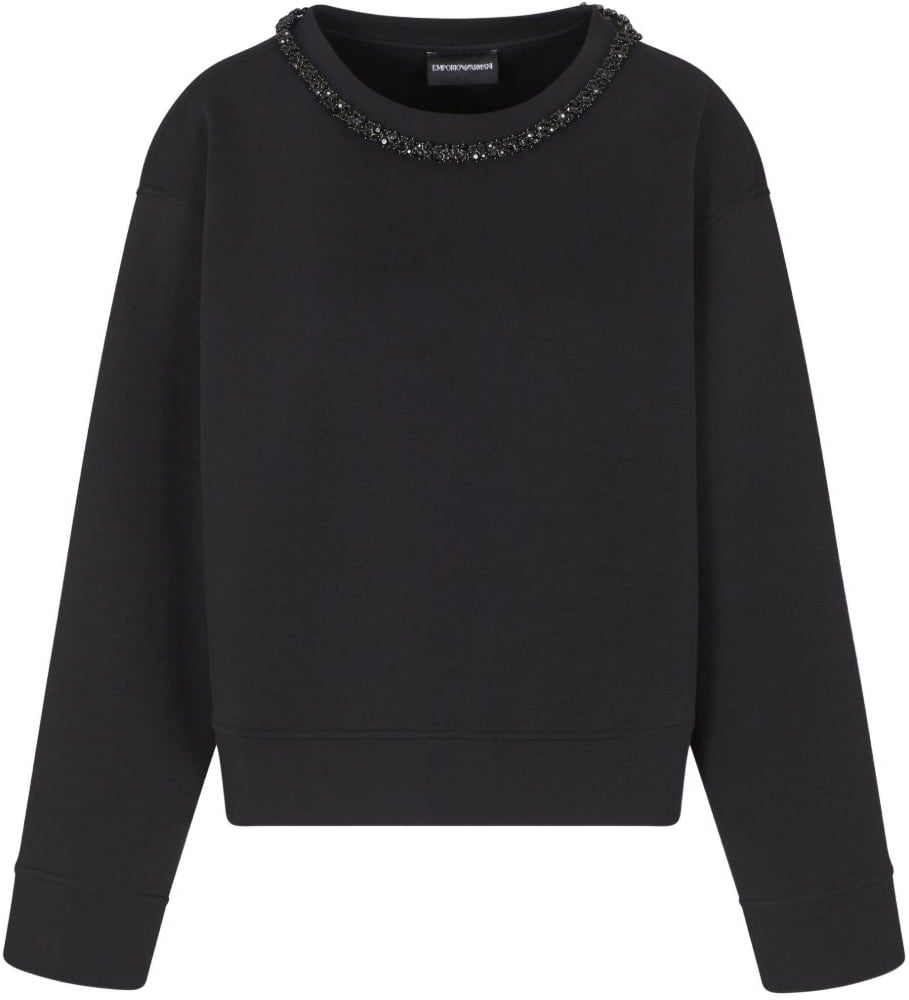 Emporio Armani Sweaters Black Zwart
