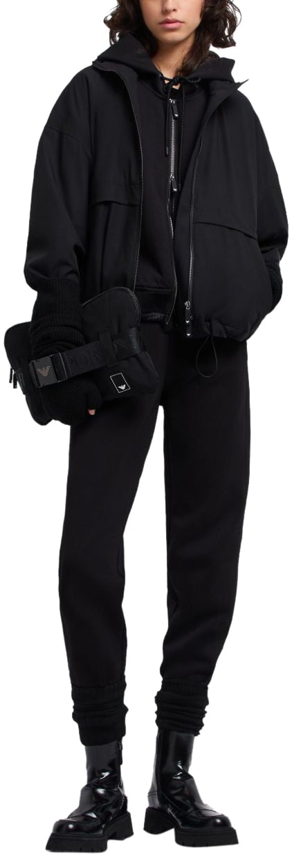 Emporio Armani Coats Black Zwart