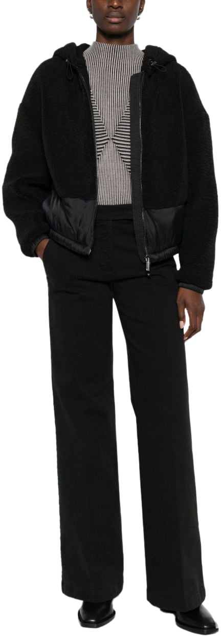 Emporio Armani Coats Black Zwart