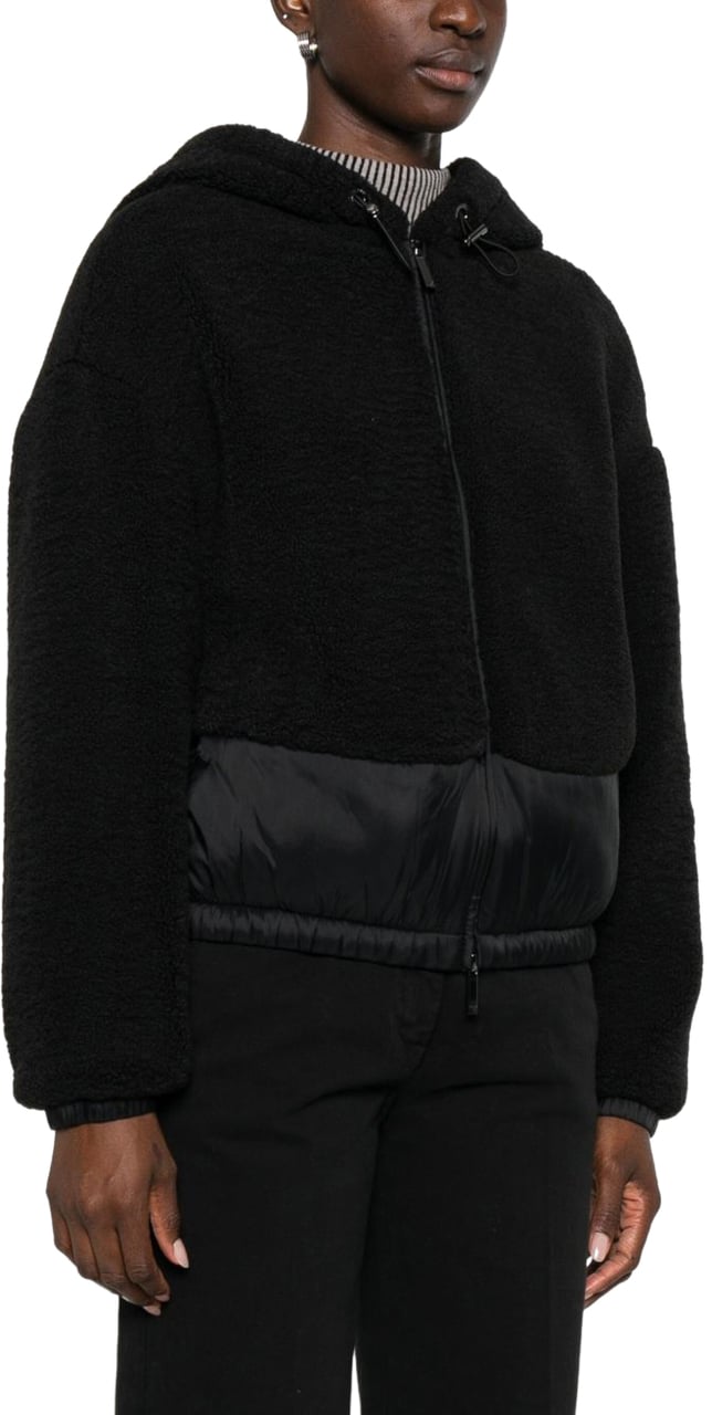 Emporio Armani Coats Black Zwart