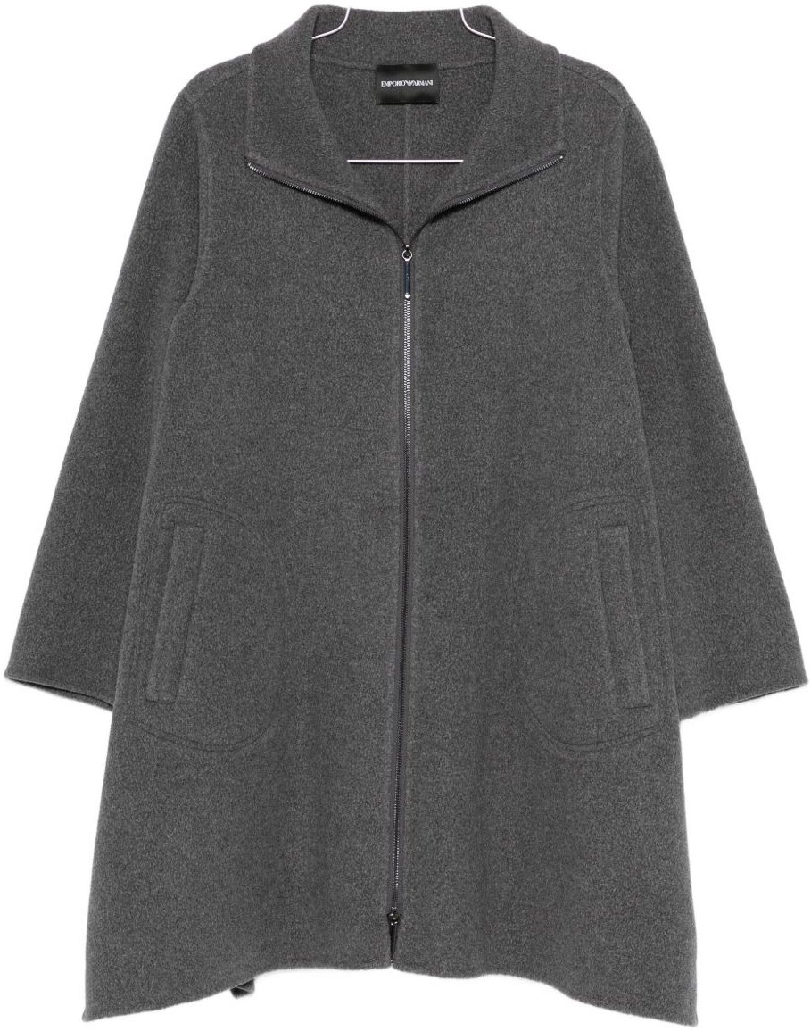 Emporio Armani Coats Grey Grijs