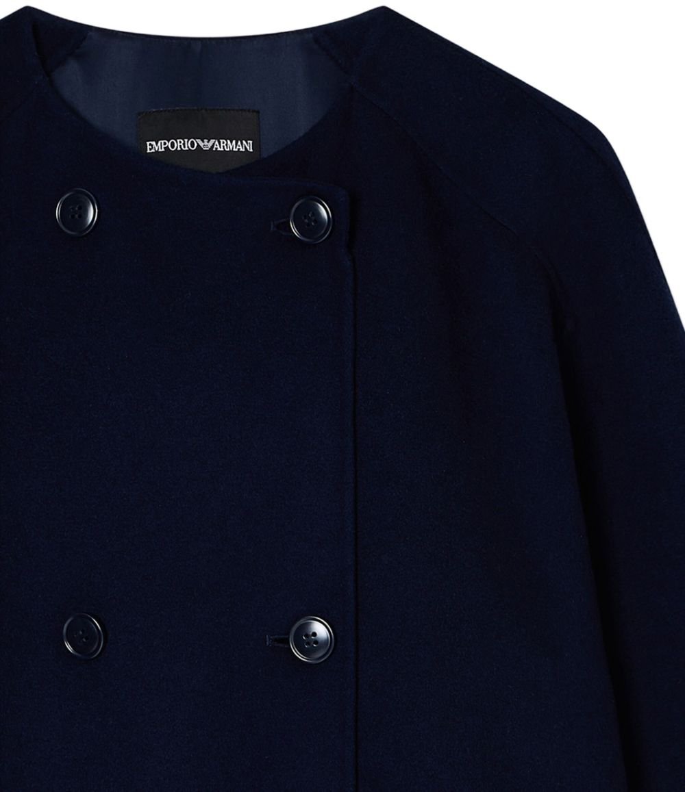 Emporio Armani Coats Blue Blauw