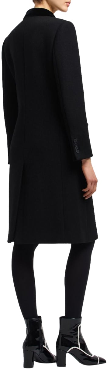 Emporio Armani Coats Black Zwart