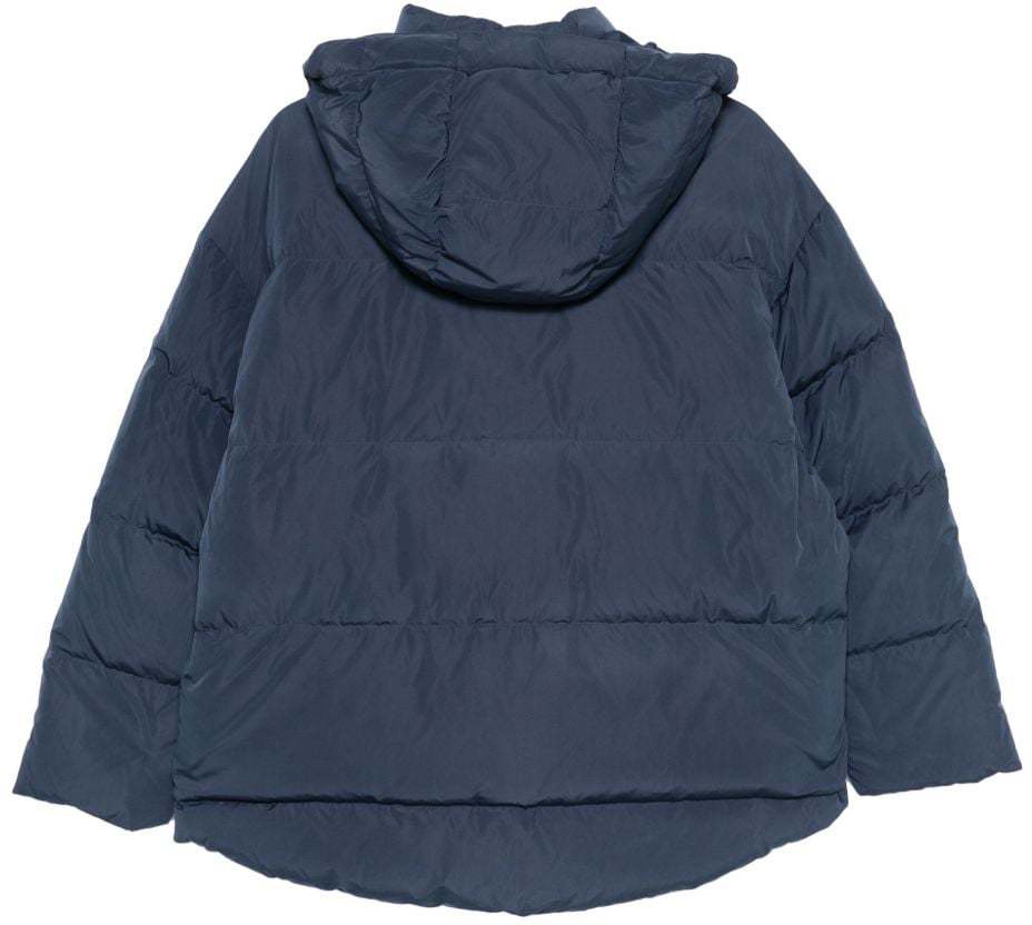 Emporio Armani Coats Blue Blauw
