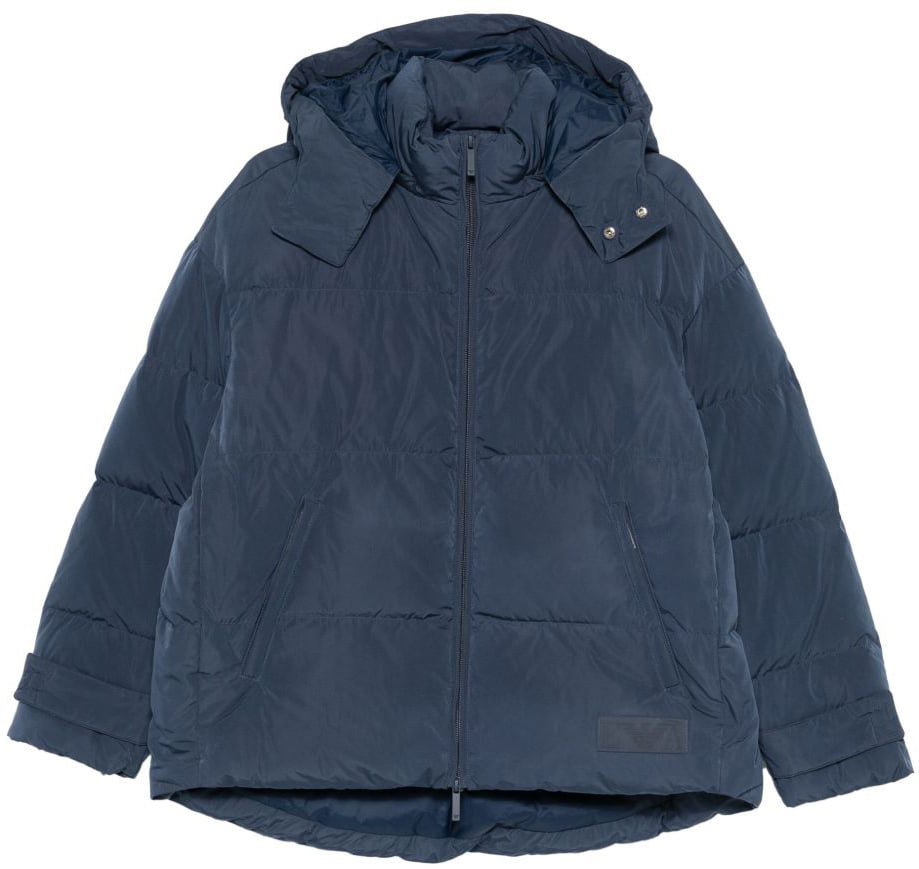 Emporio Armani Coats Blue Blauw