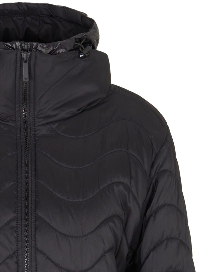 Emporio Armani Coats Black Zwart