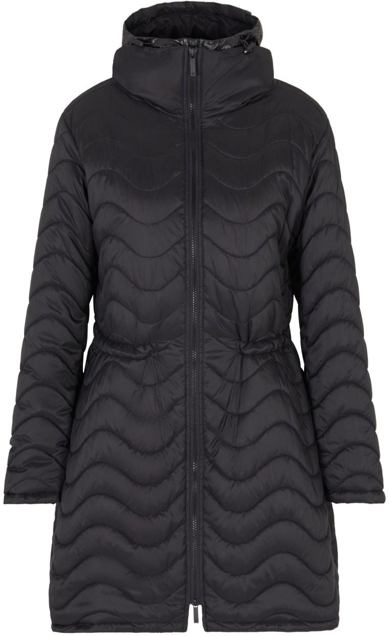 Emporio Armani Coats Black Zwart