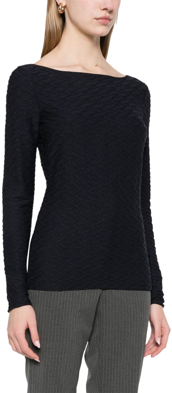 Emporio Armani Sweaters Blue Blauw