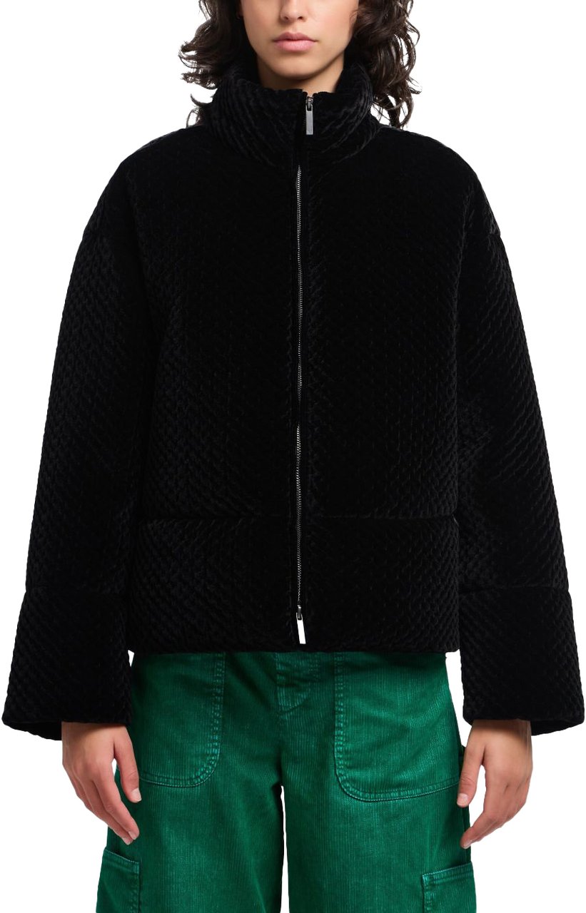Emporio Armani Coats Black Zwart