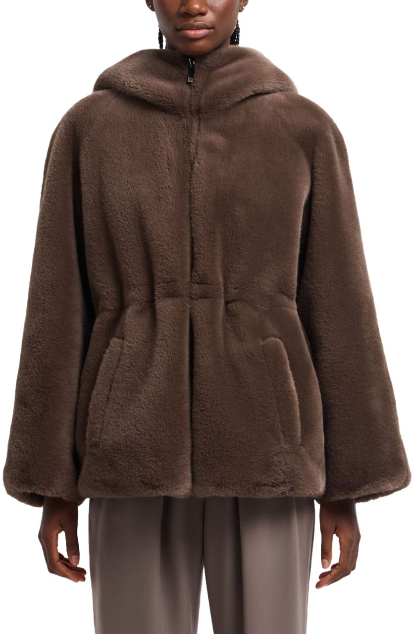 Emporio Armani Coats Dove Grey Grijs