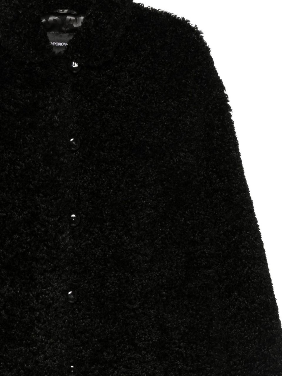 Emporio Armani Coats Black Zwart