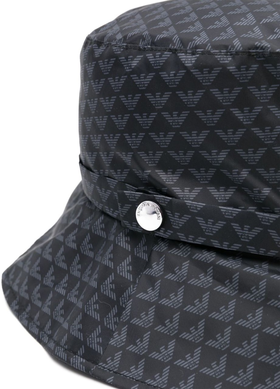Emporio Armani Hats Black Zwart