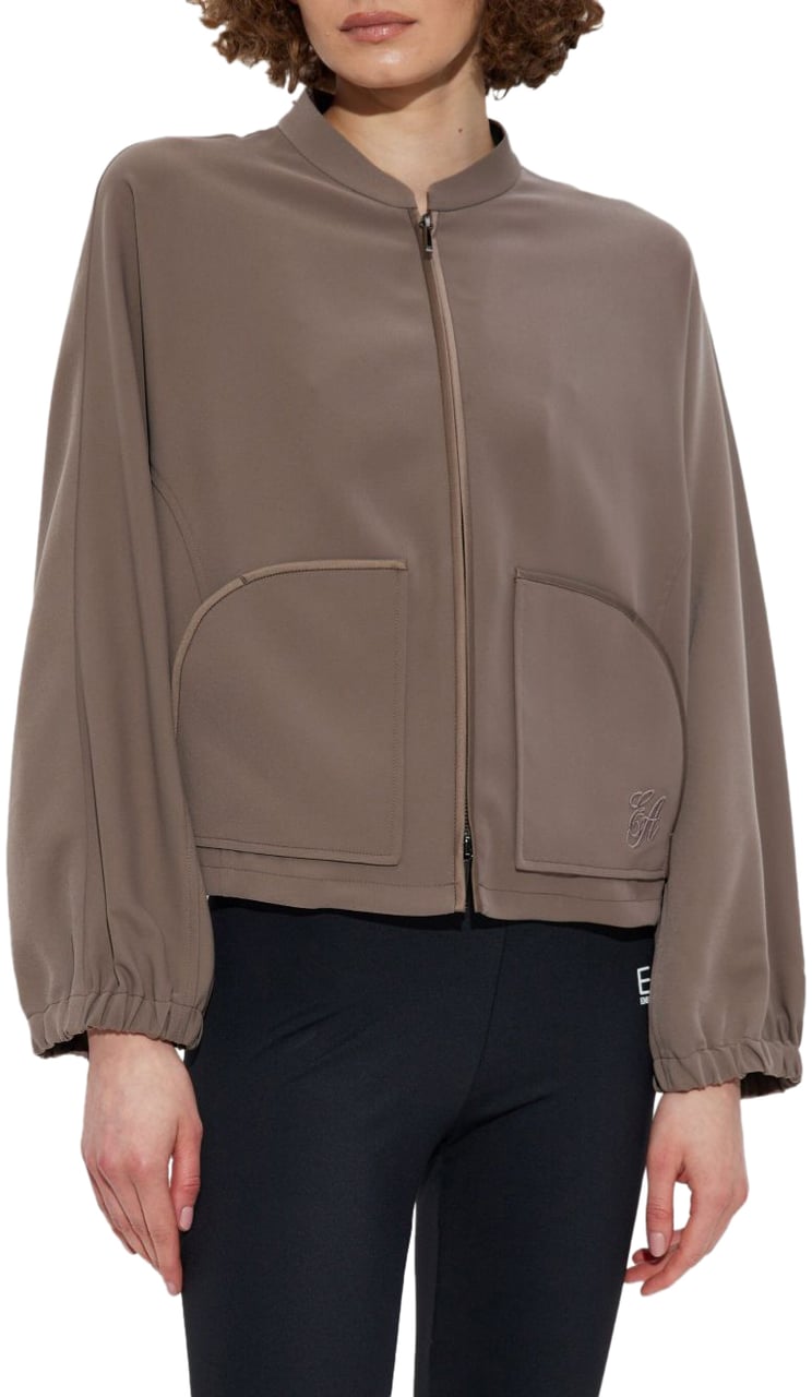 Emporio Armani Coats Dove Grey Grijs