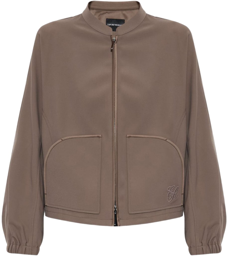 Emporio Armani Coats Dove Grey Grijs