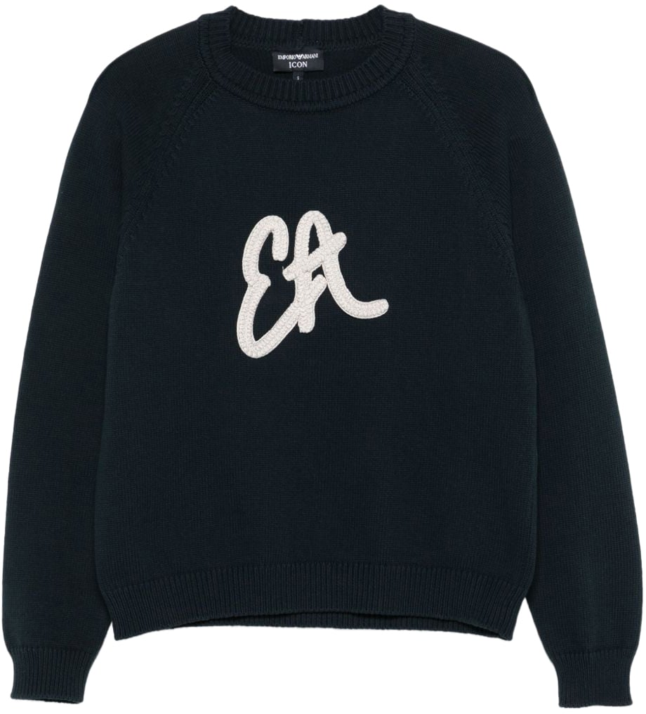Emporio Armani Sweaters Blue Blauw
