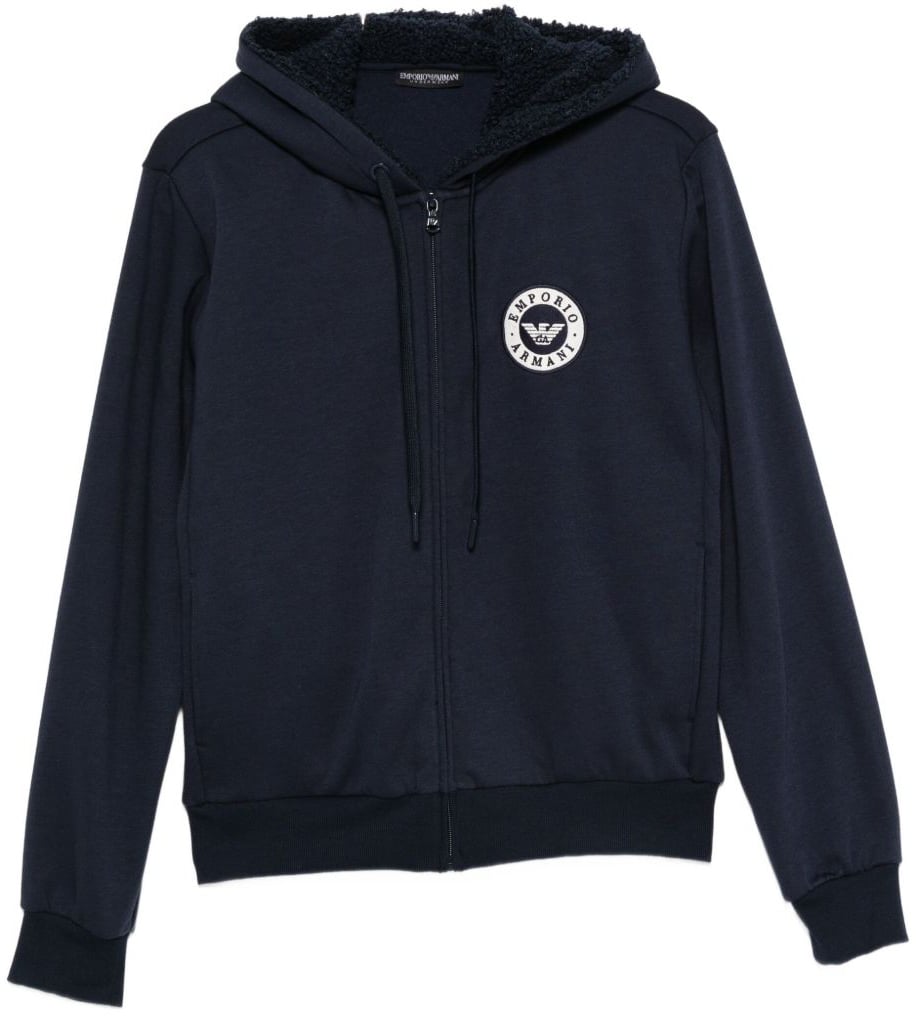 Emporio Armani Sweaters Blue Blauw