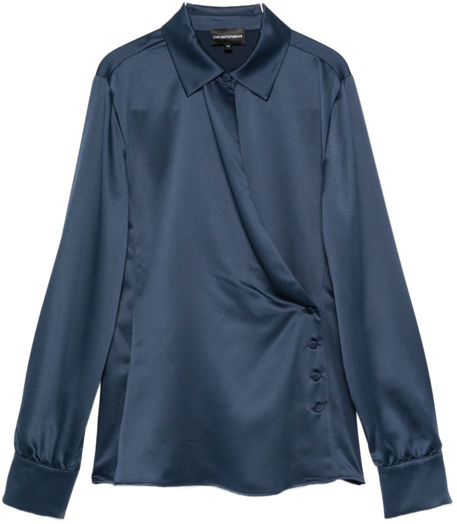 Emporio Armani Shirts Blue Blauw