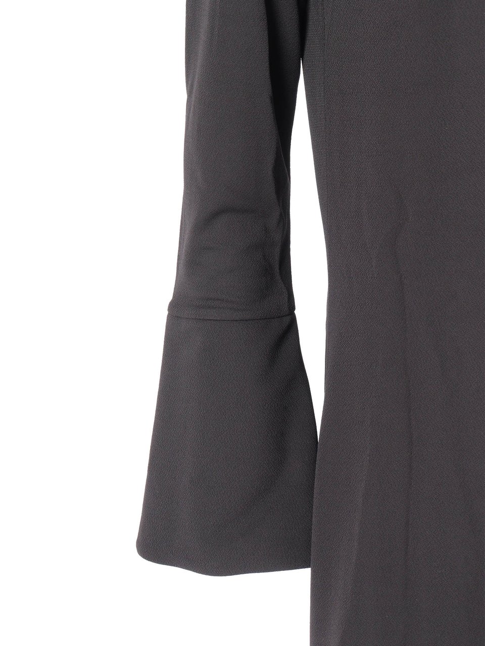 Emporio Armani Form-Fitting Black Dress With Minimalist Design Zwart