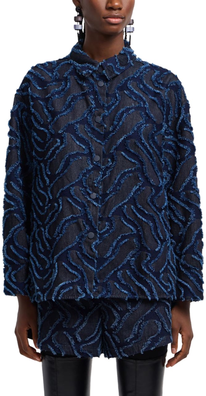 Emporio Armani Jackets Blue Blauw
