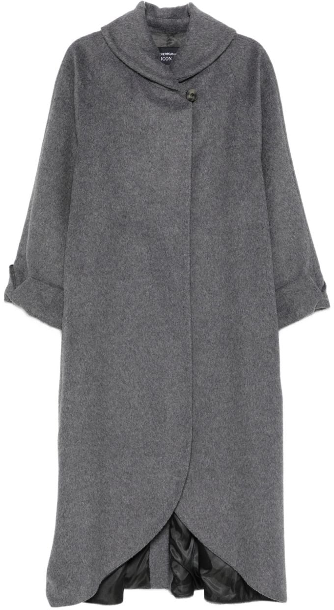 Emporio Armani Coats Grey Grijs