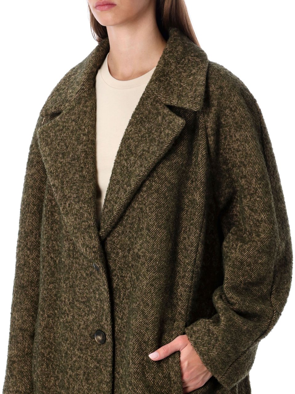 Emporio Armani Coat Verde Groen