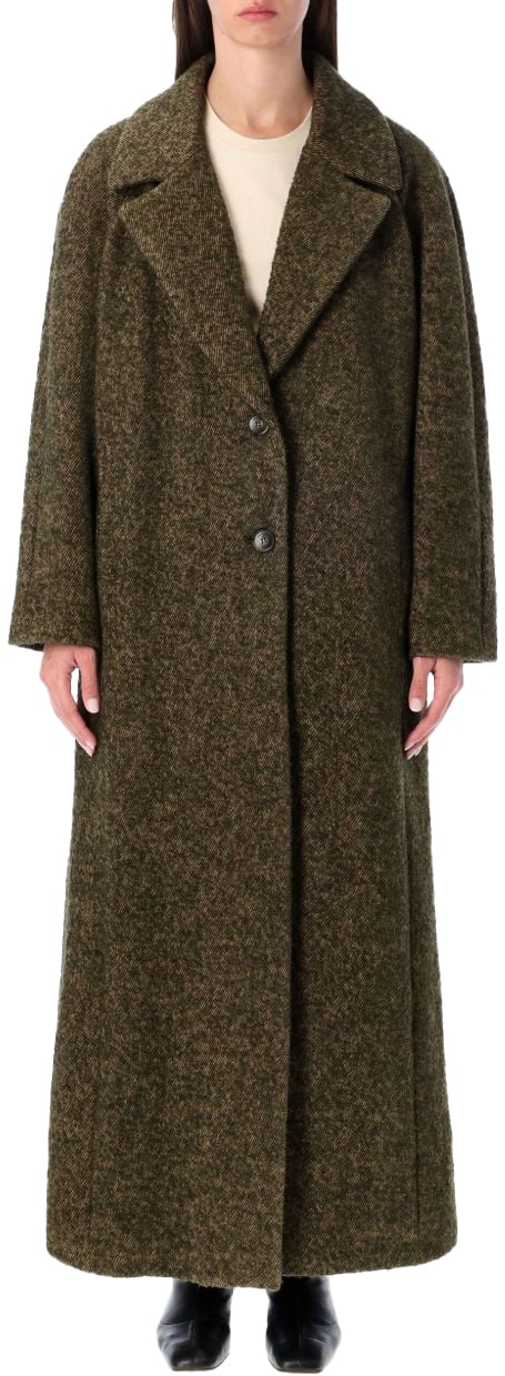 Emporio Armani Coats Green Groen