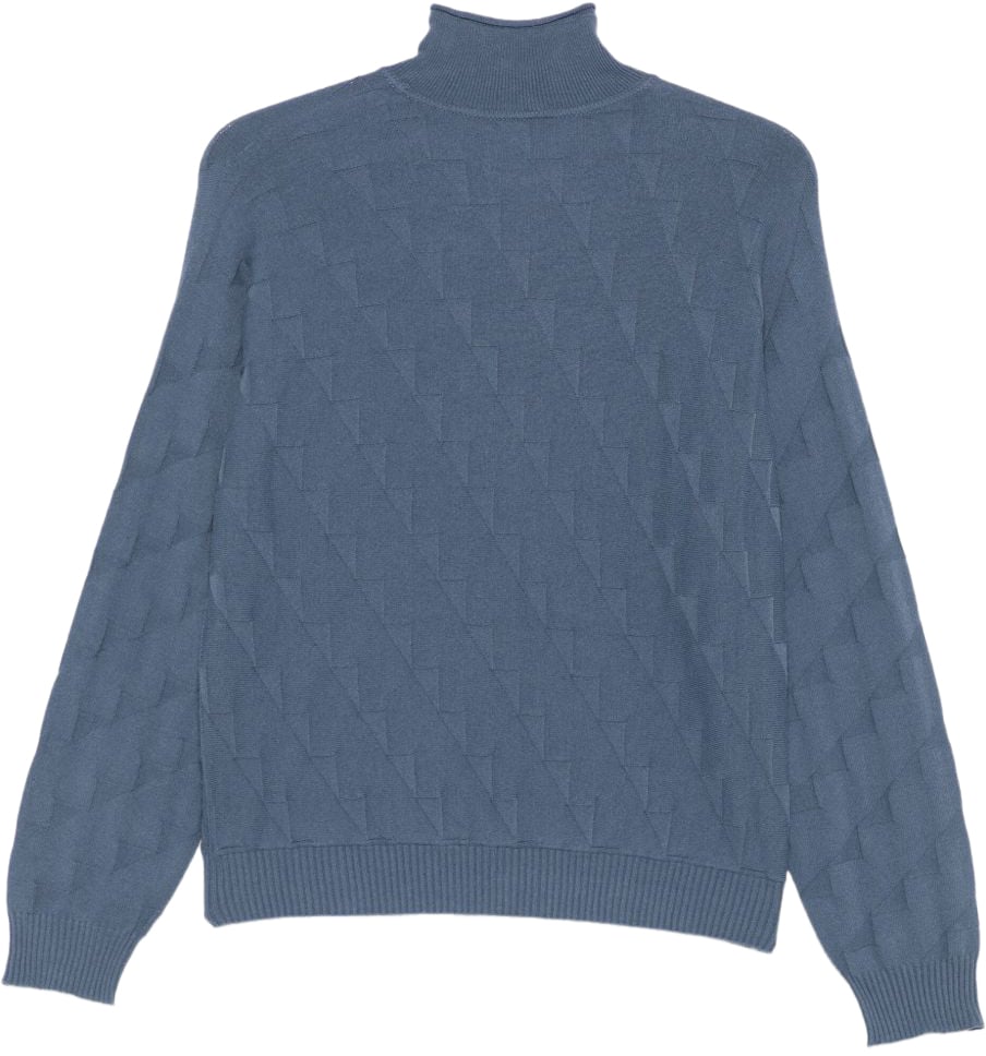 Emporio Armani Sweaters Clear Blue Blauw