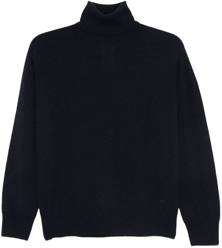 Emporio Armani Sweaters Blue Blauw