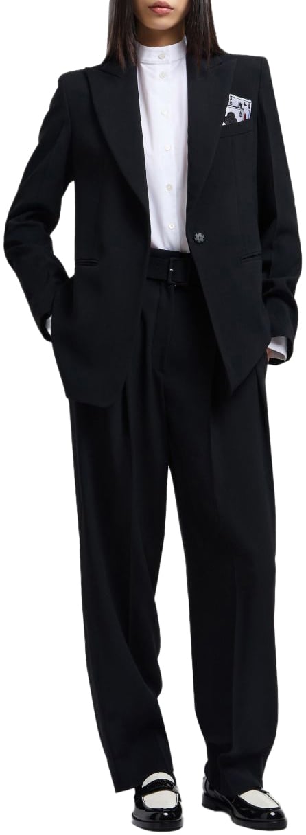 Emporio Armani Trousers Black Zwart
