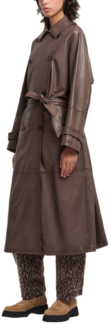 Emporio Armani Coats Dove Grey Grijs