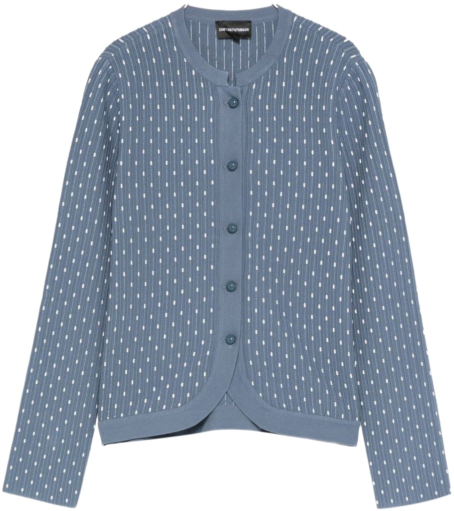 Emporio Armani Sweaters Blue Blauw