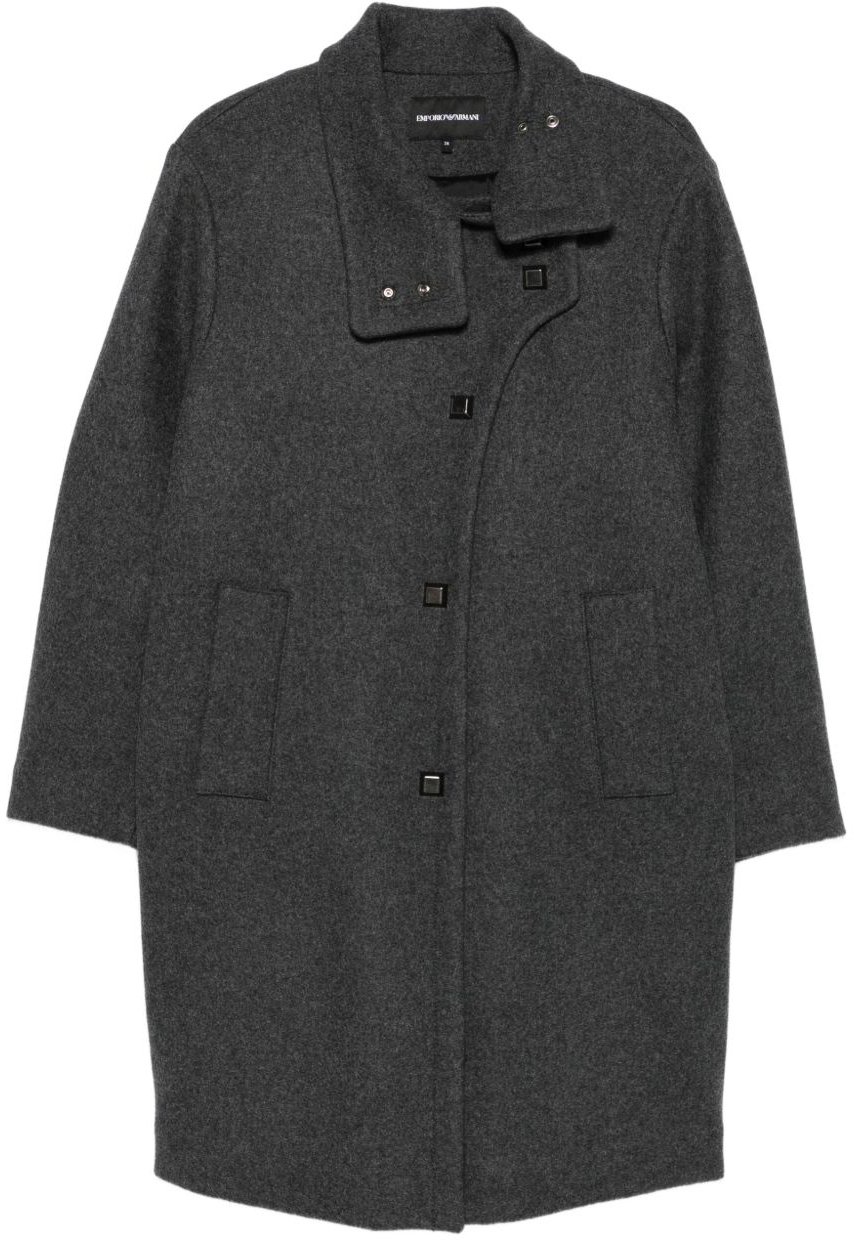 Emporio Armani Coats Grey Grijs