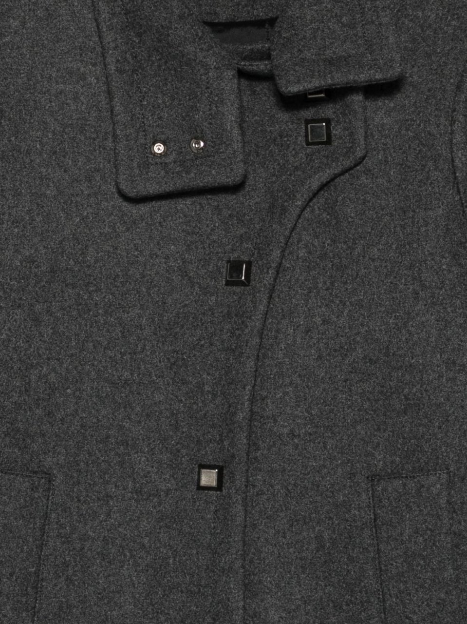 Emporio Armani Coats Grey Grijs