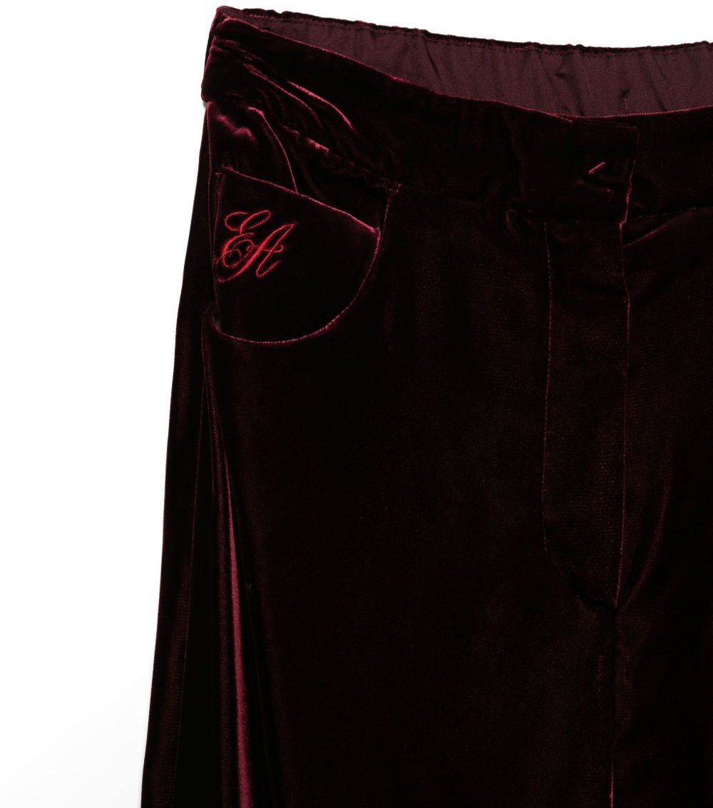 Emporio Armani Trousers Bordeaux Rood