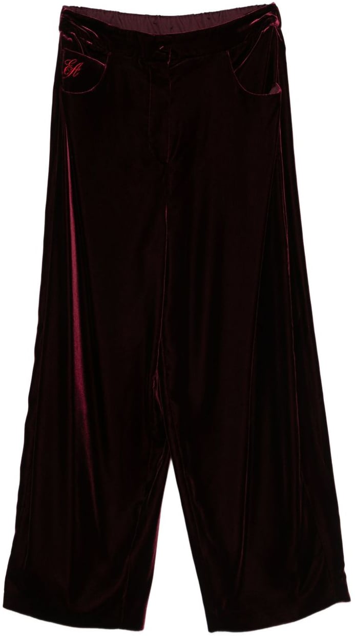 Emporio Armani Trousers Bordeaux Rood