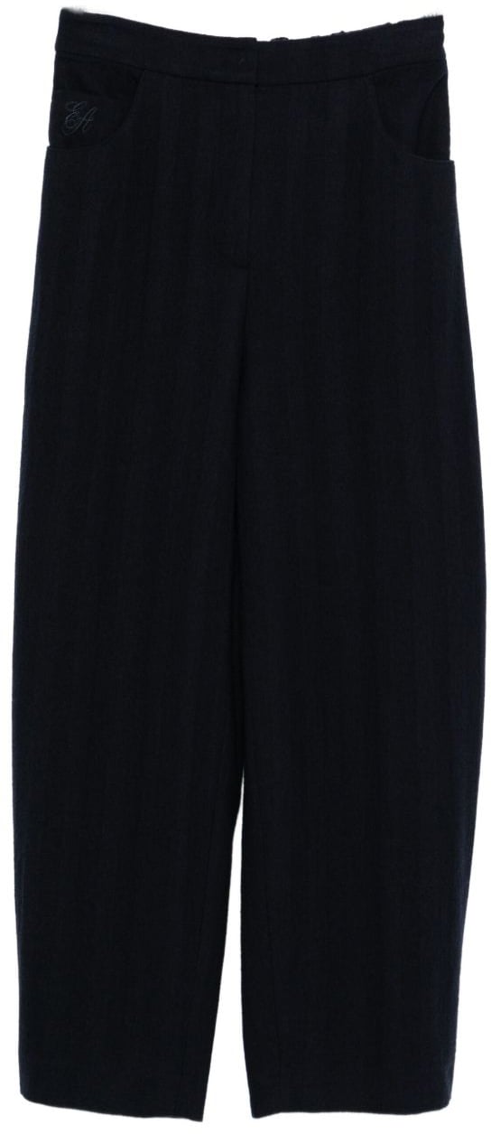 Emporio Armani Trousers Blue Blauw