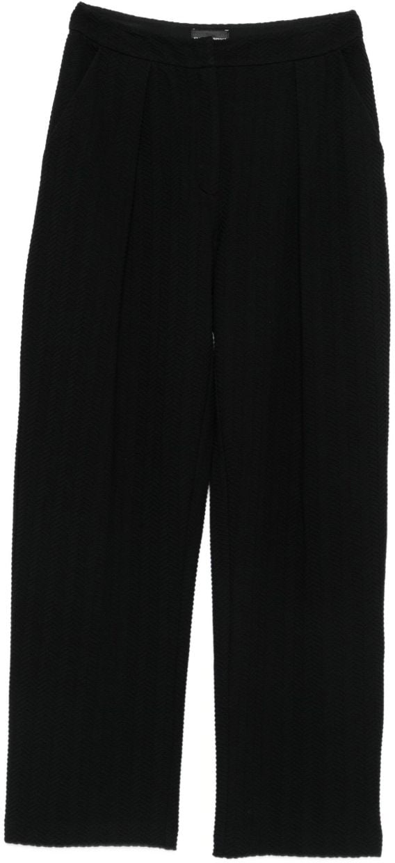 Emporio Armani Trousers Black Zwart