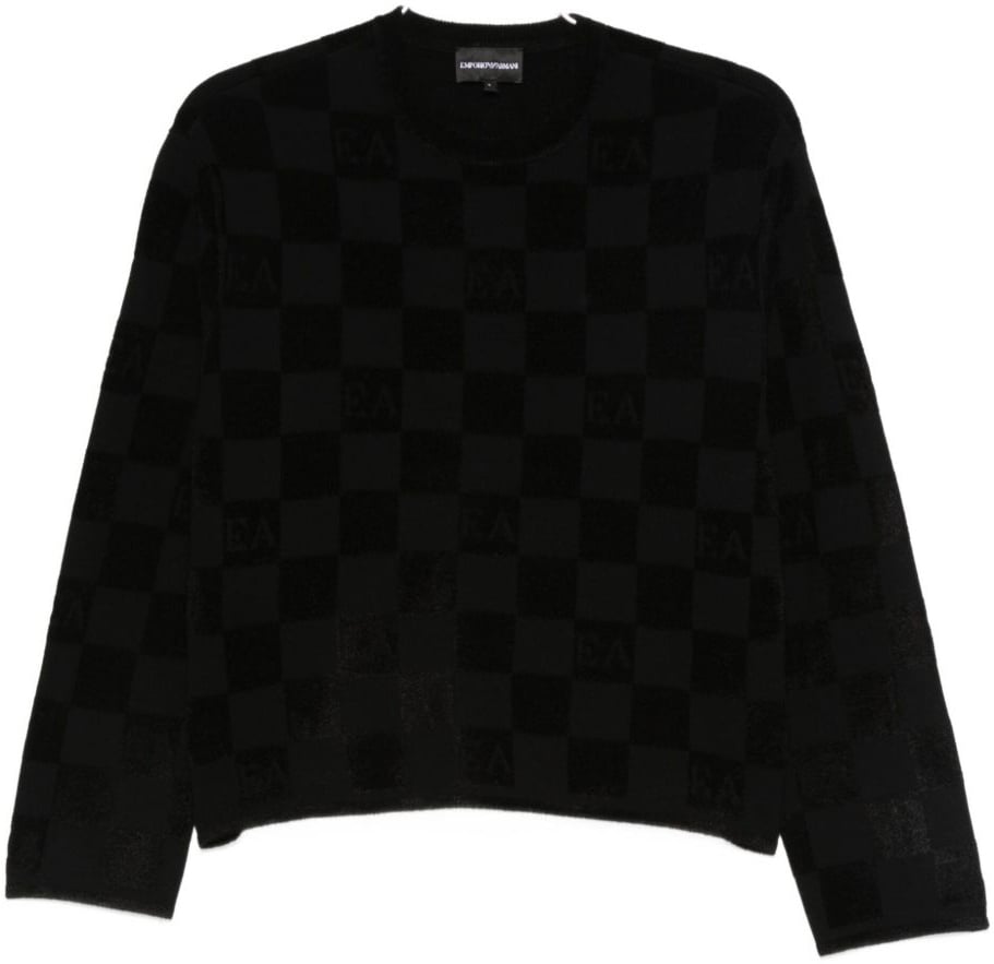Emporio Armani Sweaters Black Zwart