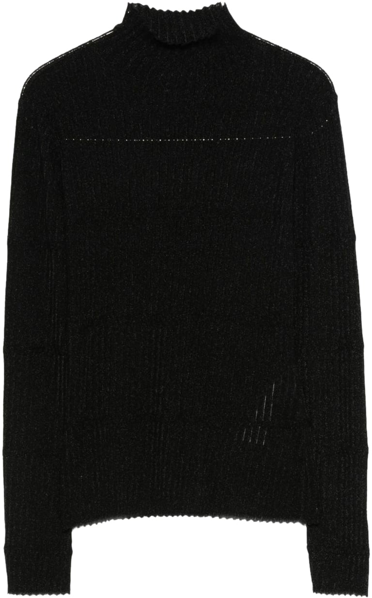 Emporio Armani Sweaters Black Zwart