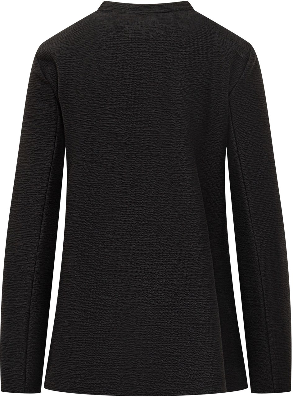 Emporio Armani Emporio Armani Giacca Donna con Bottoni Decorativi Zwart