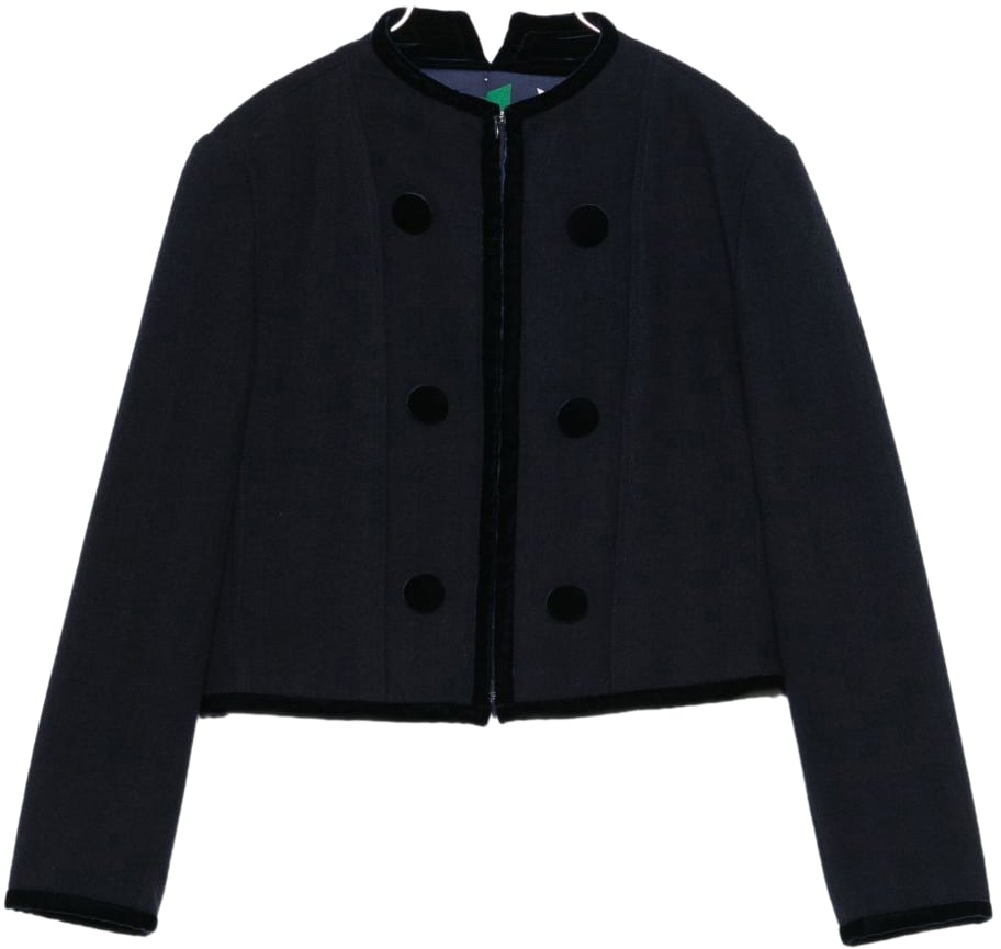 Emporio Armani Jackets Blue Blauw