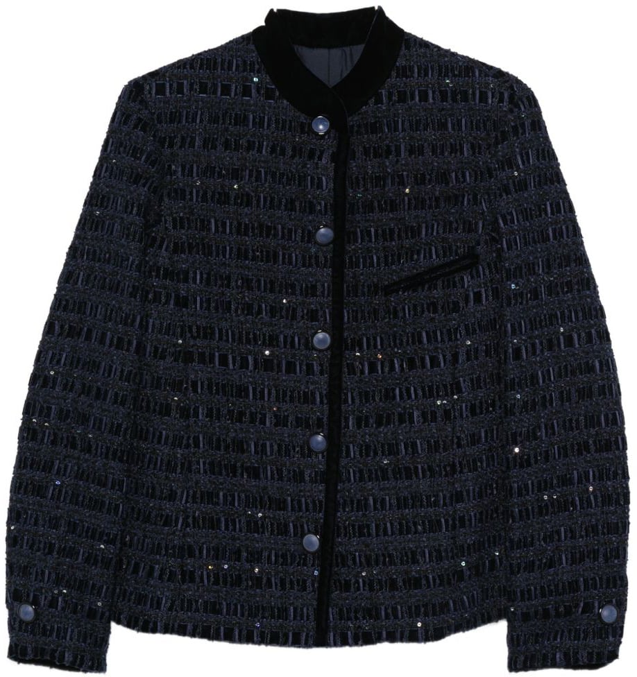 Emporio Armani Jackets Blue Blauw